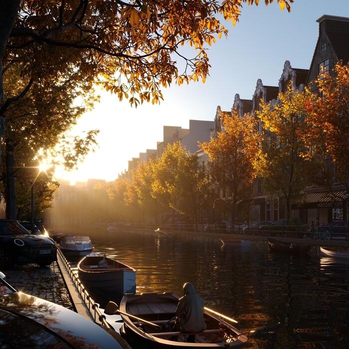 Cozy Autumn on River