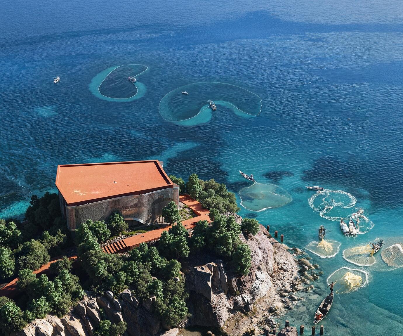 Nets – architectural 3D visualization project featured on CGAward