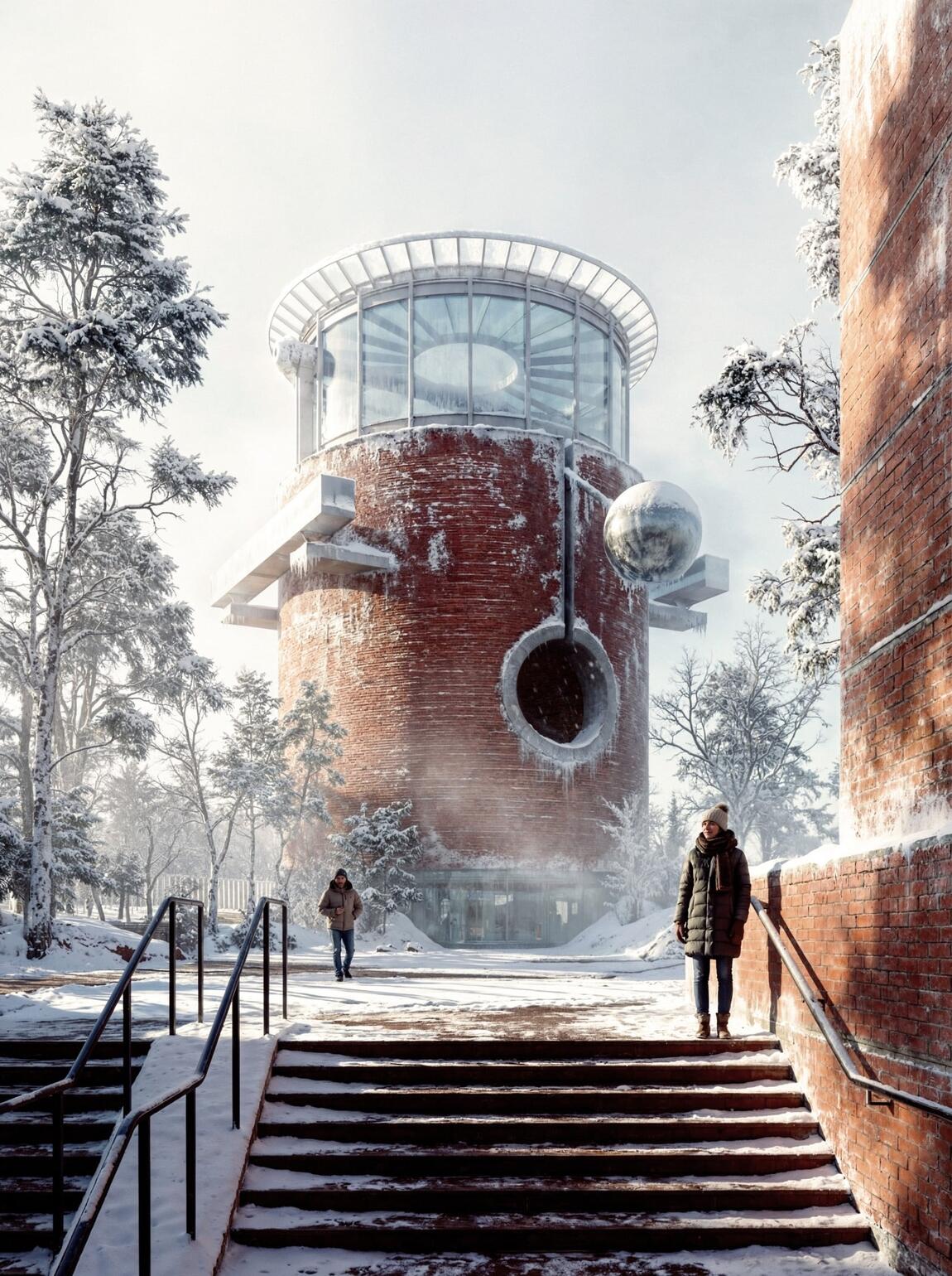 Winter Beats – architectural 3D visualization project featured on CGAward