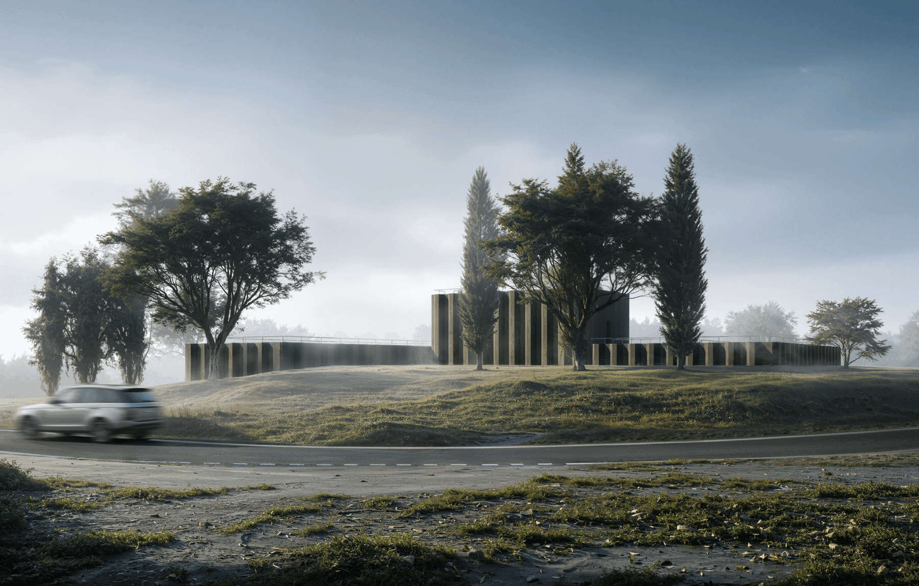 Verom Bulwark  – architectural 3D visualization project featured on CGAward