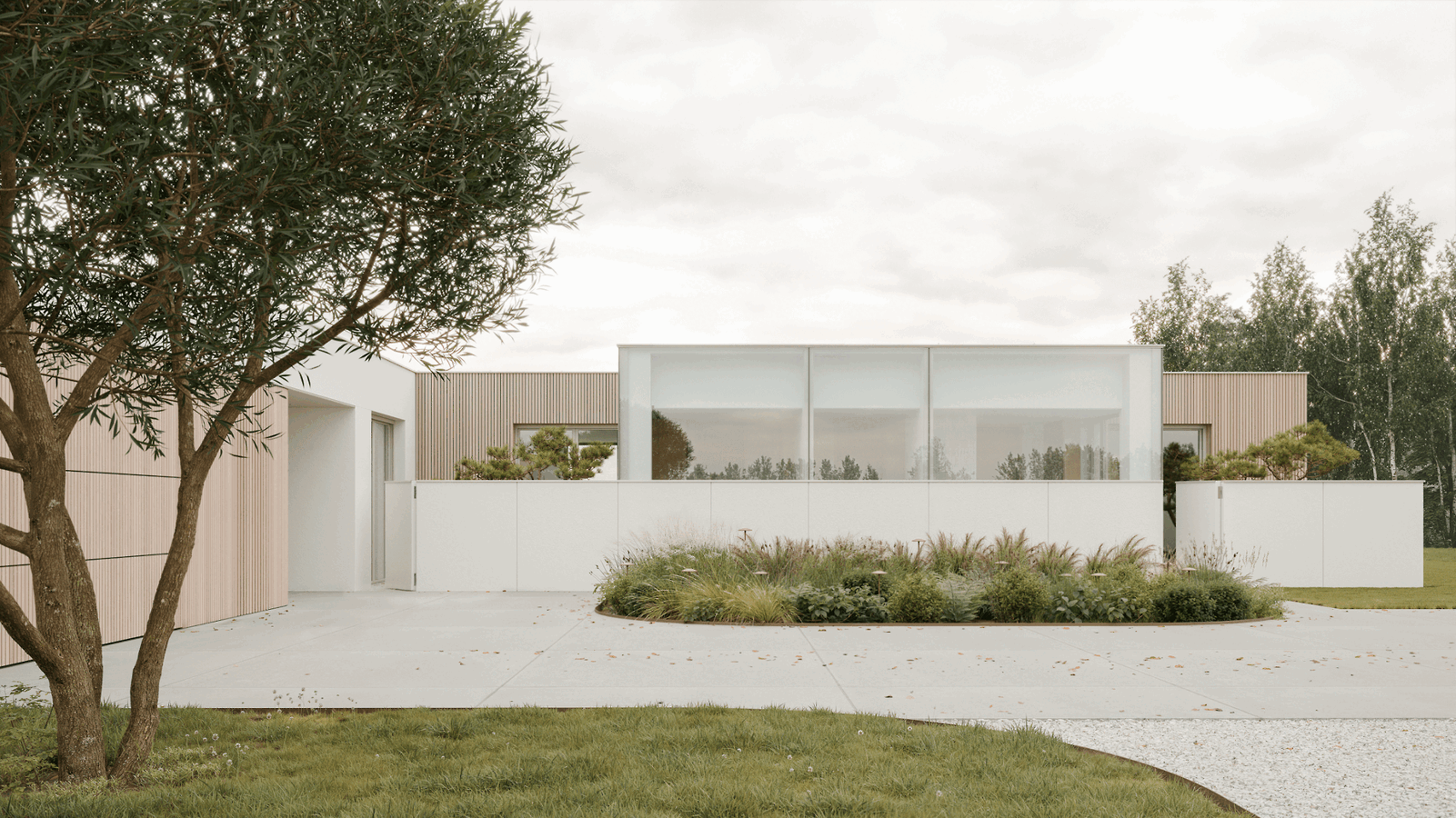 Horizontal House – architectural 3D visualization project featured on CGAward