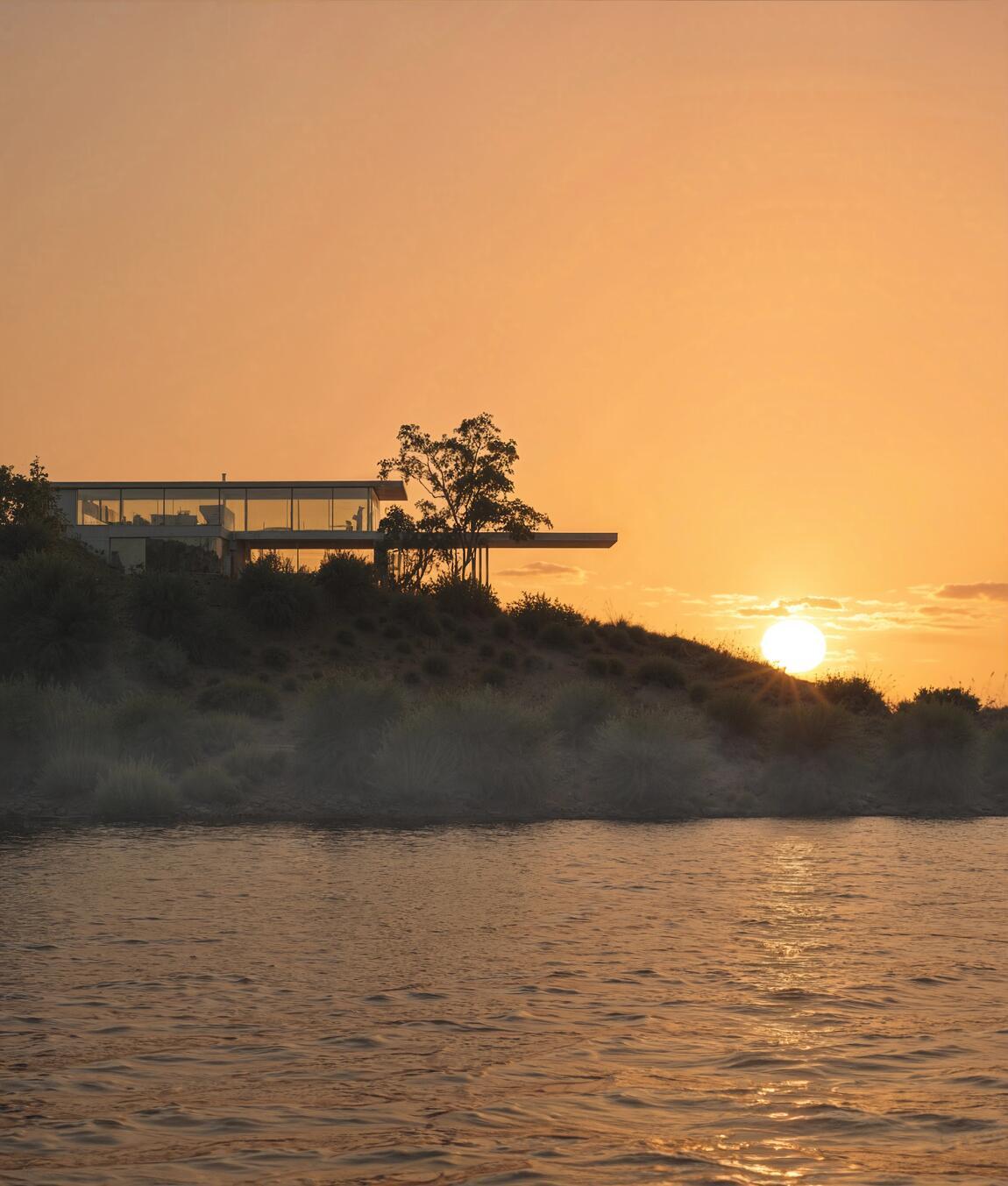 Sunset House – architectural 3D visualization project featured on CGAward