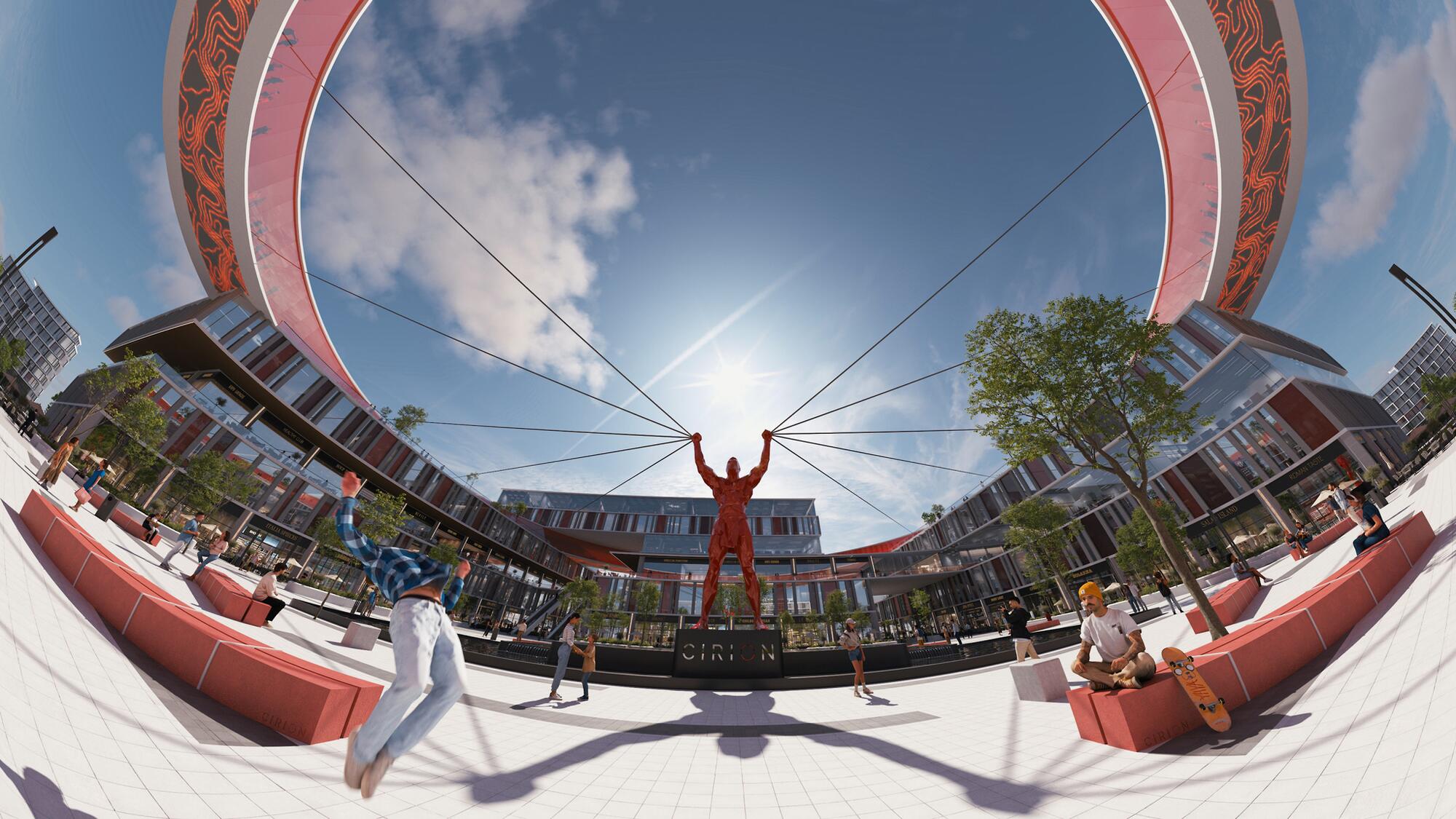 CIRION MALL – architectural 3D visualization project featured on CGAward