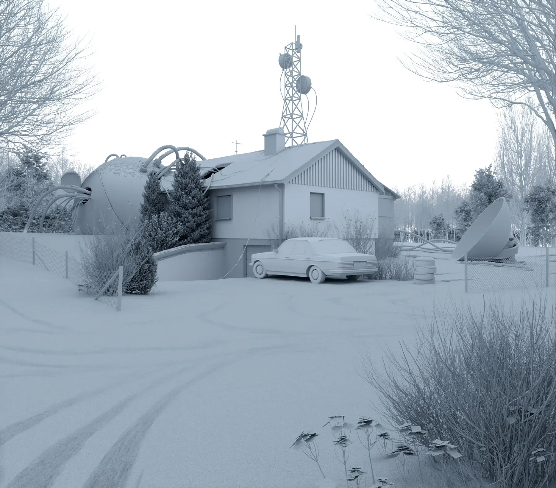 create a mask for the tiremarks in the snow