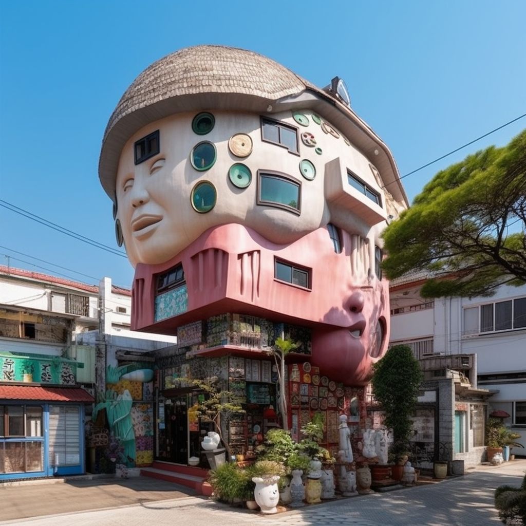 Architecture Concepts made in MidJourney AI Tool