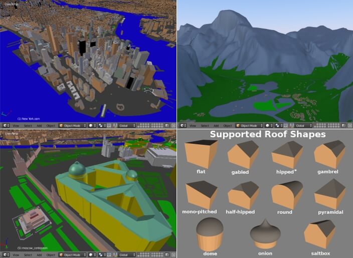 The best Blender addons for architectural 3D visualization Blender OpenStreetMap (OSM)