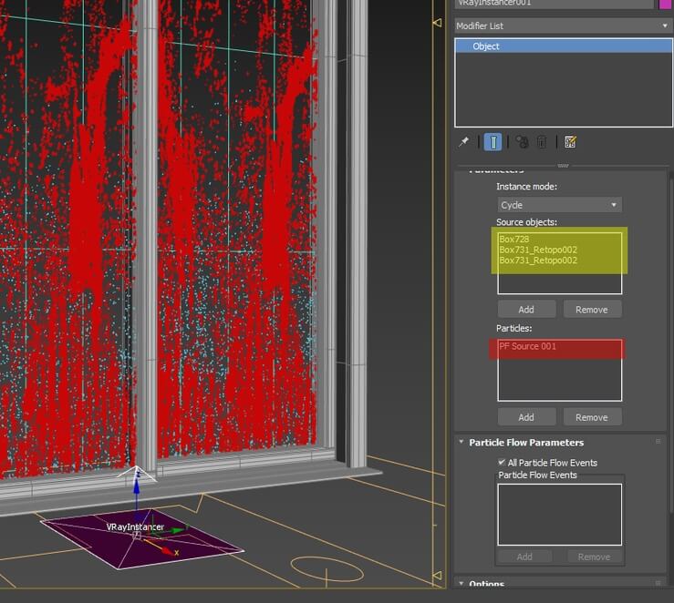 Rain drops on glass in 3ds max and Particle Flow tutorial