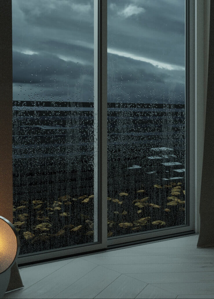 Rain drops on glass in 3ds max and Particle Flow tutorial