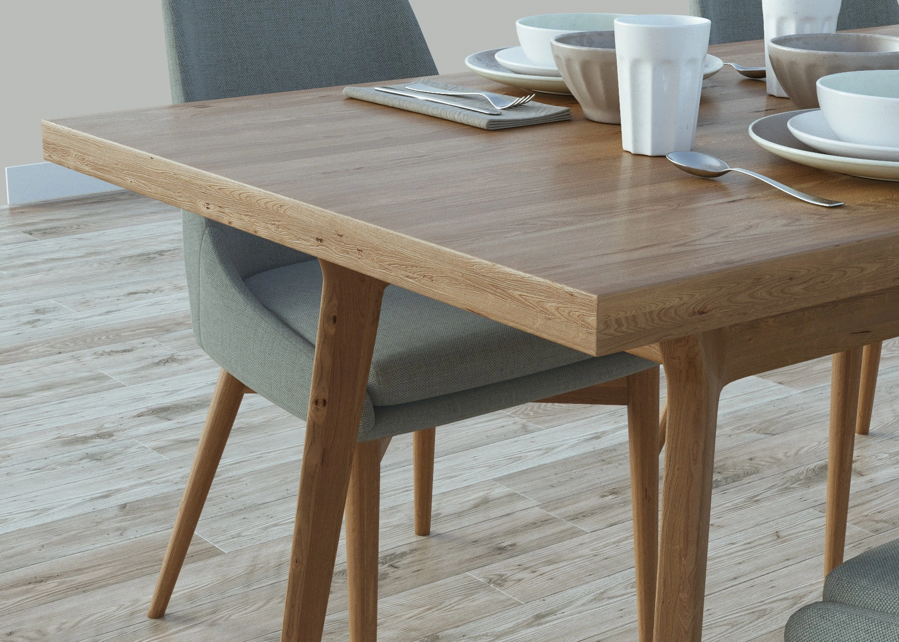 Wood material in Vray