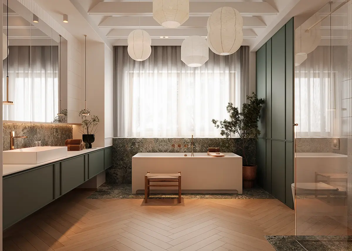 Free Bathroom 3D Scene for Corona 3DS Max