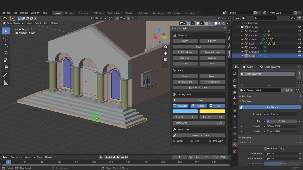 The best Blender addons for architectural 3D visualization Archimesh