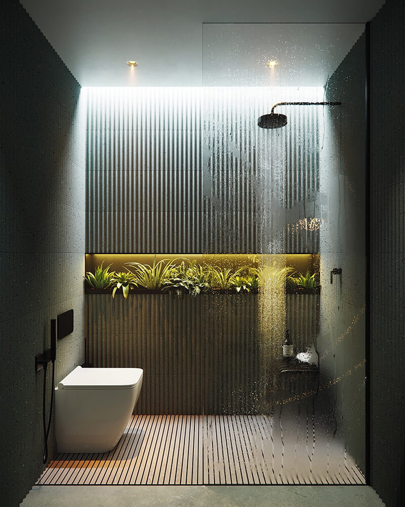 Artifical lightning in 3d interior visualization 