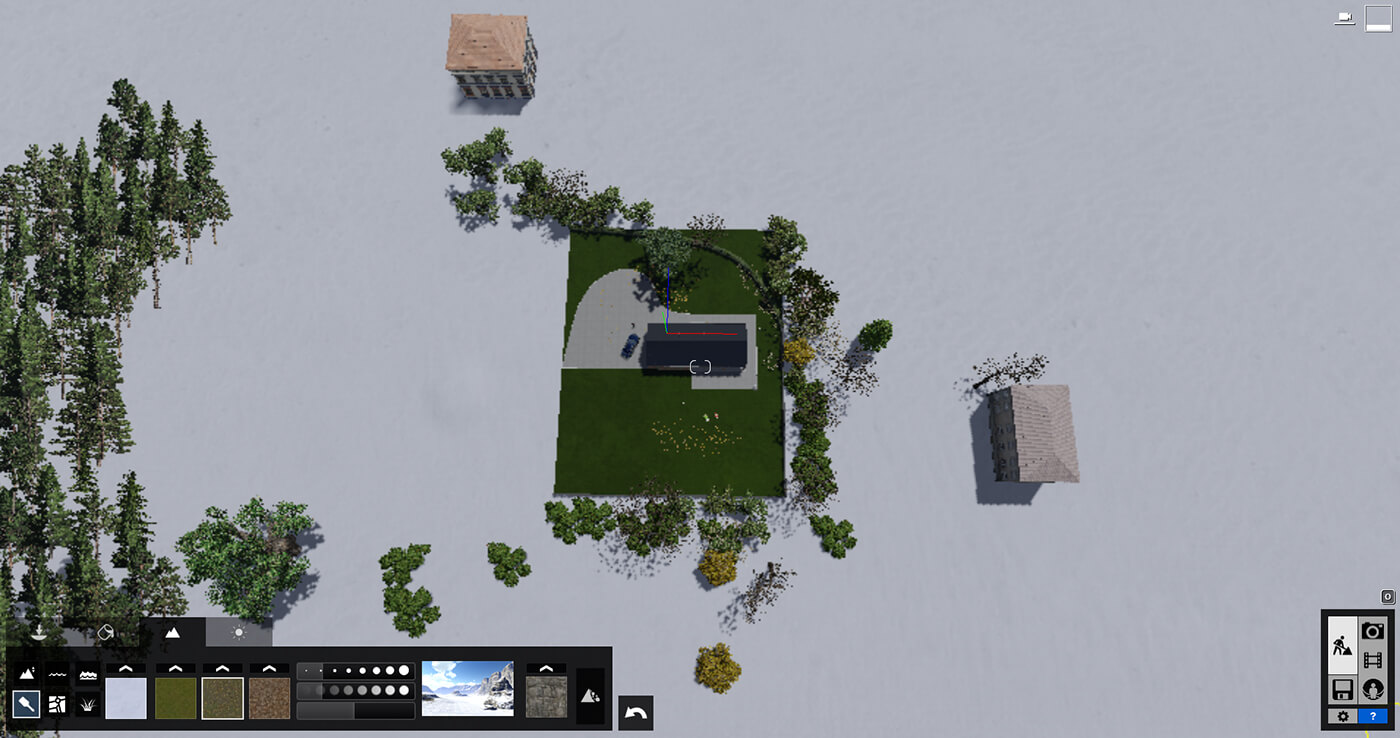 3d rendering of the exterior in Lumion