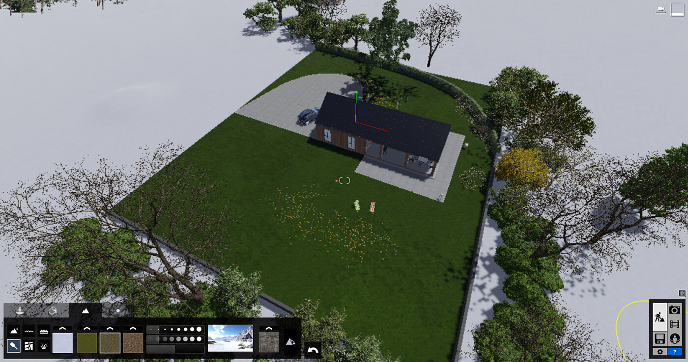 3d rendering of the exterior in Lumion