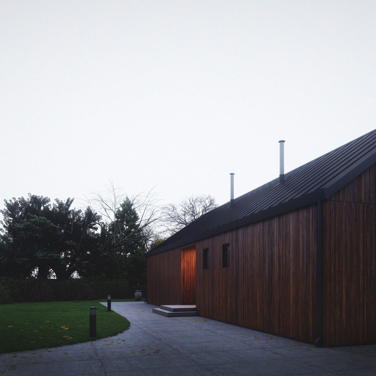 3d rendering of the exterior in Lumion