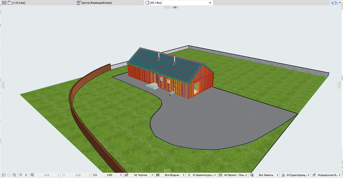 3d rendering of the exterior in Lumion