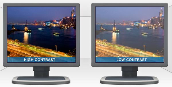 monitors contrast difference