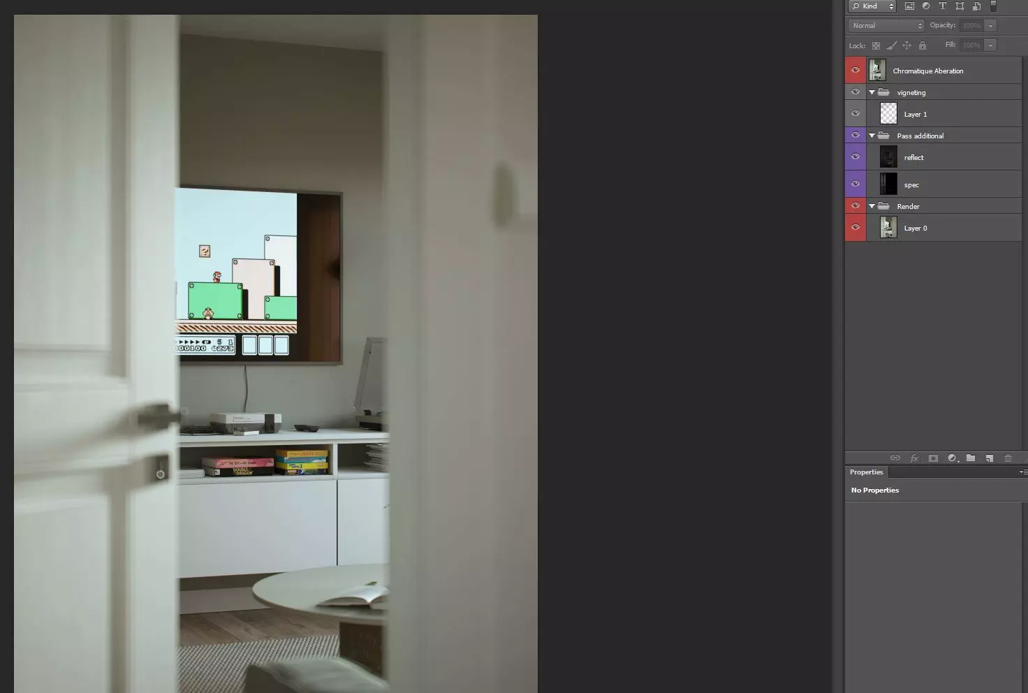 Post Productionin Vray
