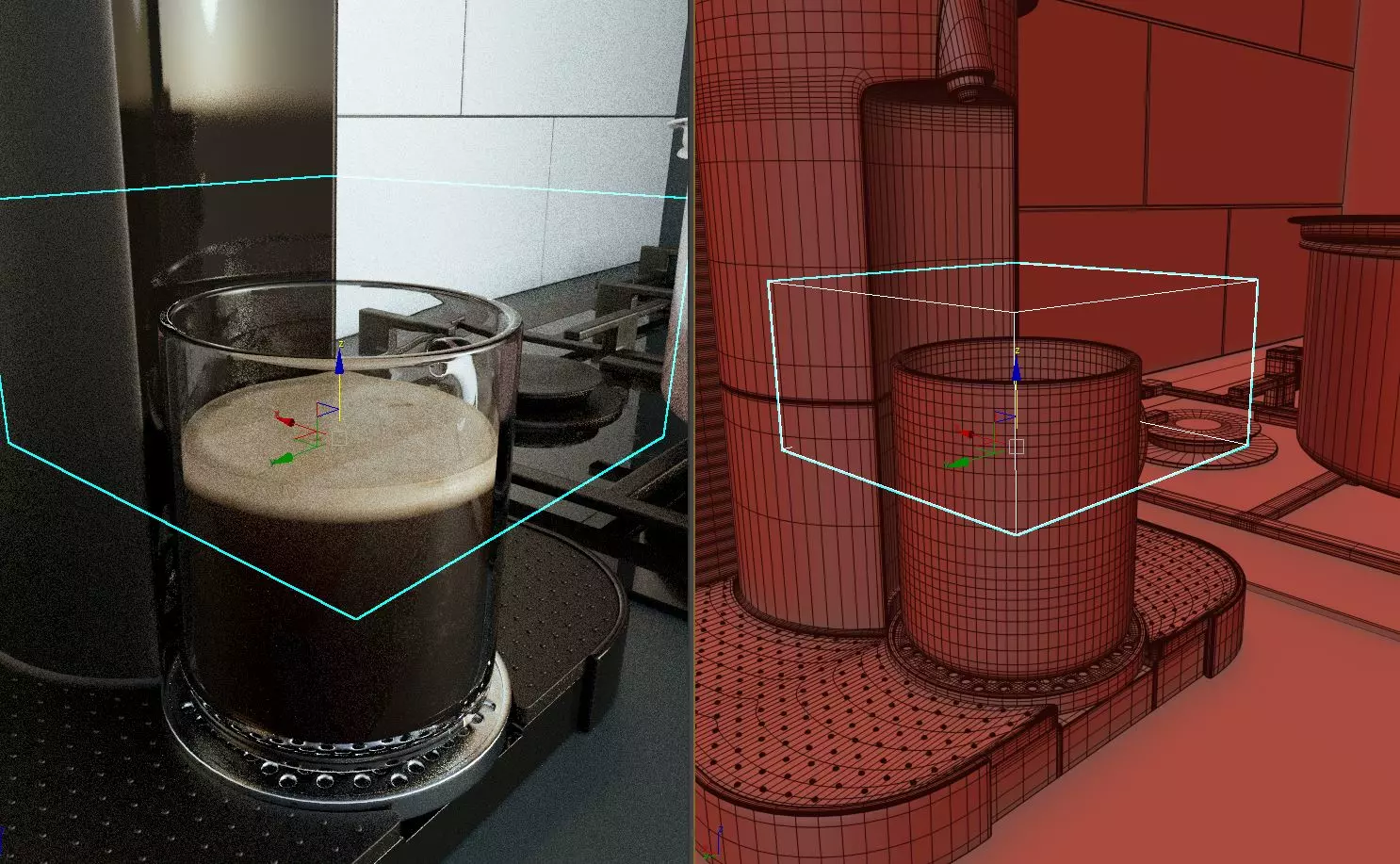 Coffee shader in Vray