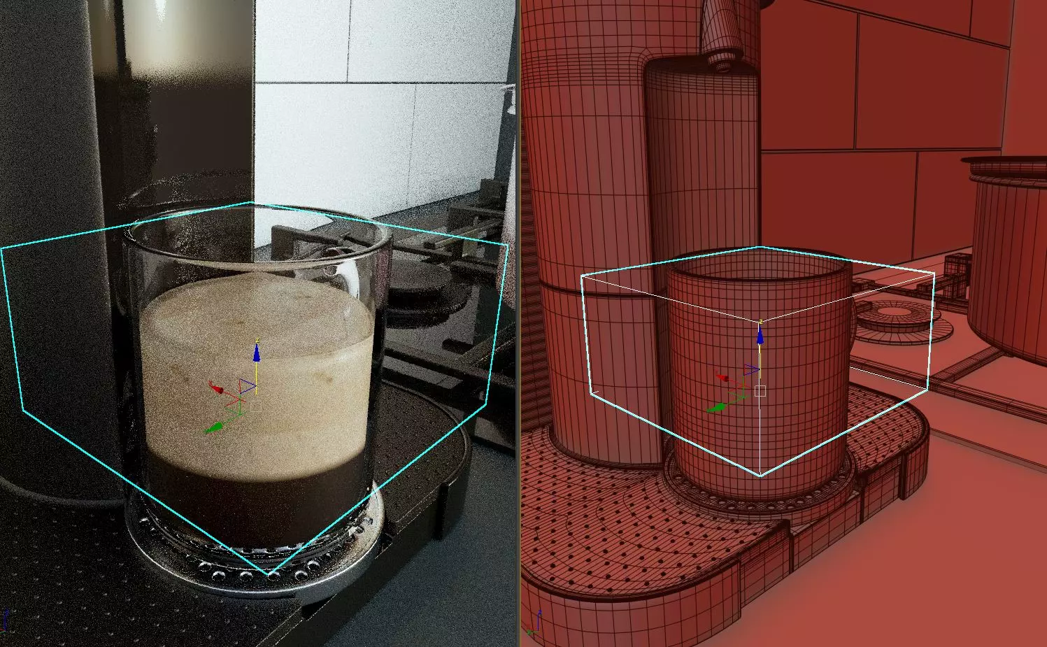 Coffee shader in Vray