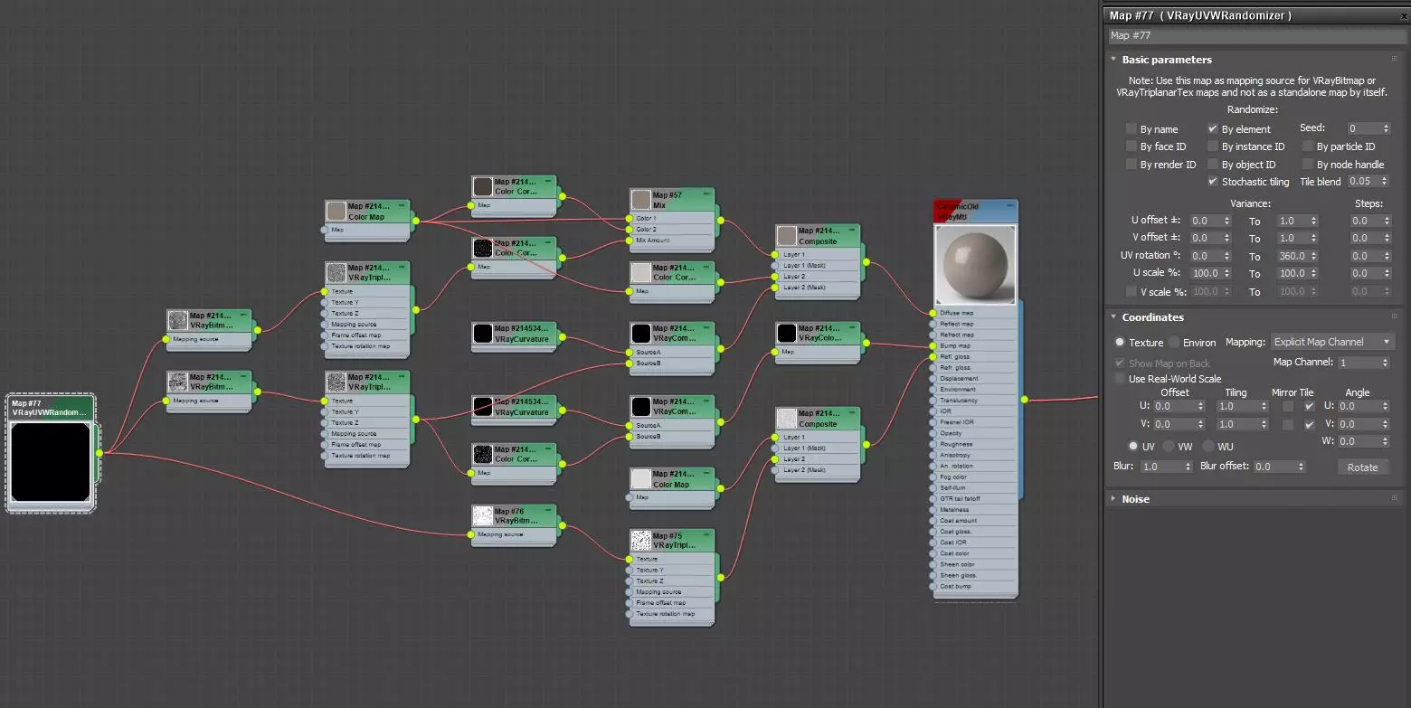 Ceramic material in Vray