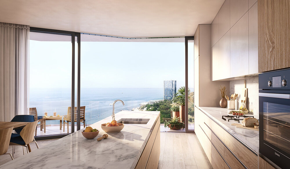 Sunny daylight in 3d interior visualization 