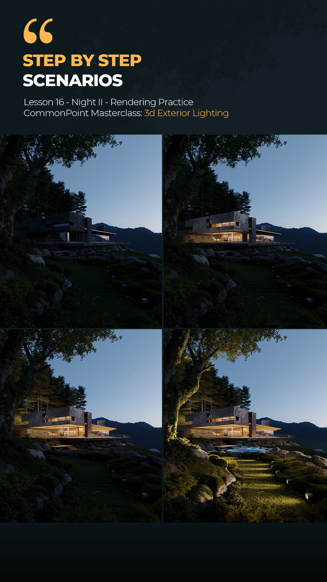 CommonPoint Masterclass: 3D Exterior Lighting