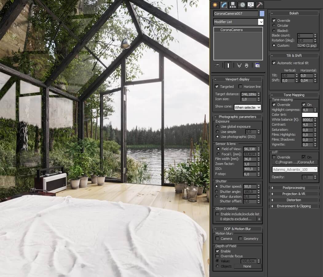 Making of Dream Garden Shed in 3ds max and Corona Render by Ewelina Lekka