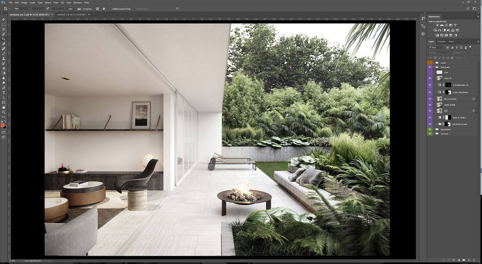 Photorealistic 3D Terrace Rendering: A Tutorial
