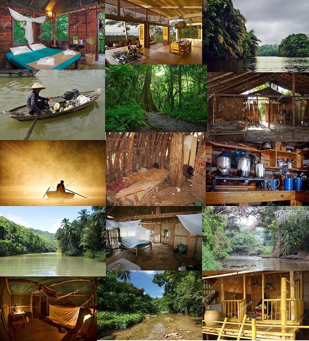 3Dmitri hut in jungle adventurer