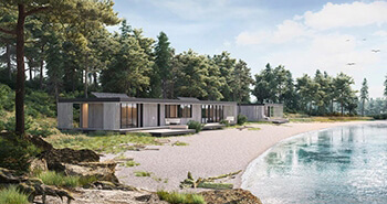 3D Visualization of "House by the sea" by Viacheslav Voloshyn