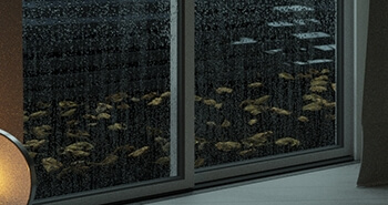Rain Drops on Glass in 3ds Max and Particle Flow