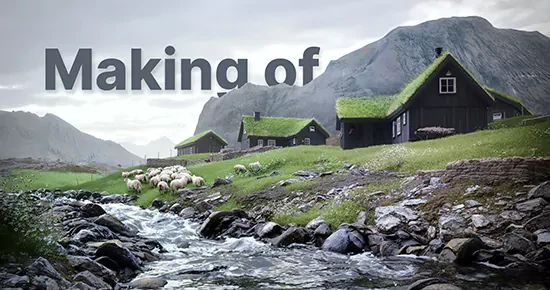 "Green Roofs from the Faroe Islands" 3D Rendering Tutorial by Aleksey Karetin "Green Roofs from the Faroe Islands" 3D Rendering Tutorial by Aleksey Karetin