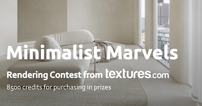 Minimalist Marvels – Architecture Render Contest by Textures.com
