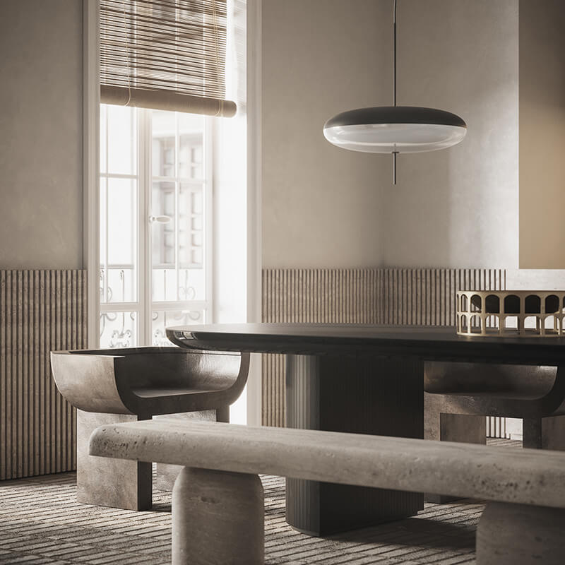 Dinning zone 3d render