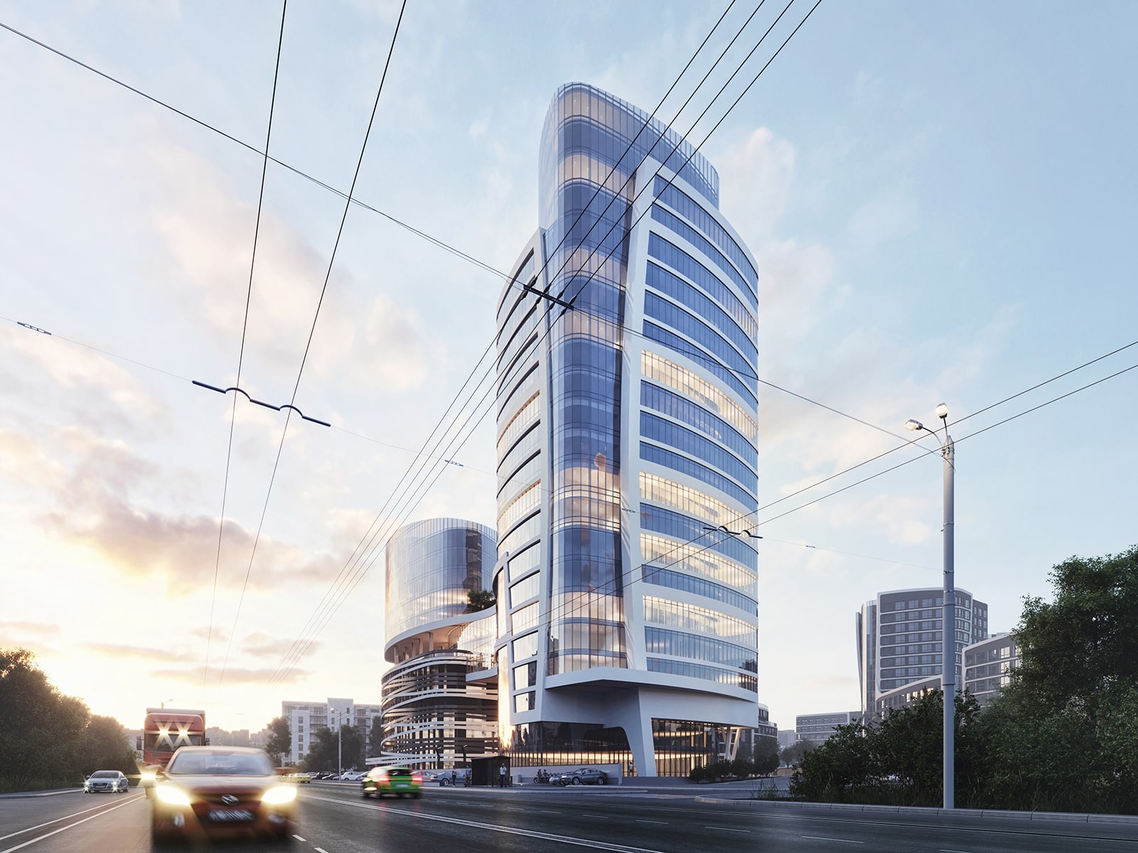 Parus City Parus City – architectural 3D visualization on CGAward
