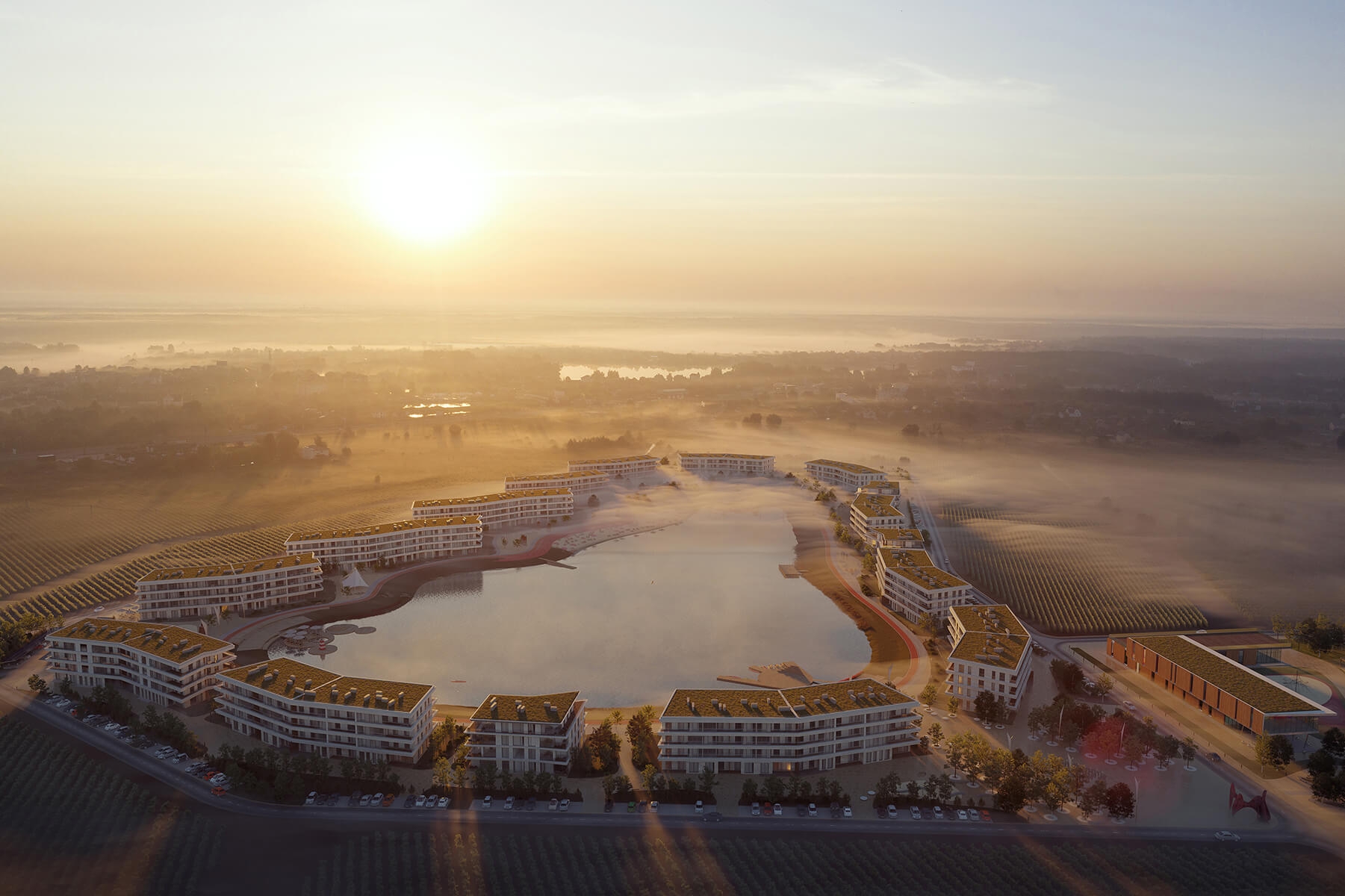 PLC aerial PLC aerial – architectural 3D visualization on CGAward