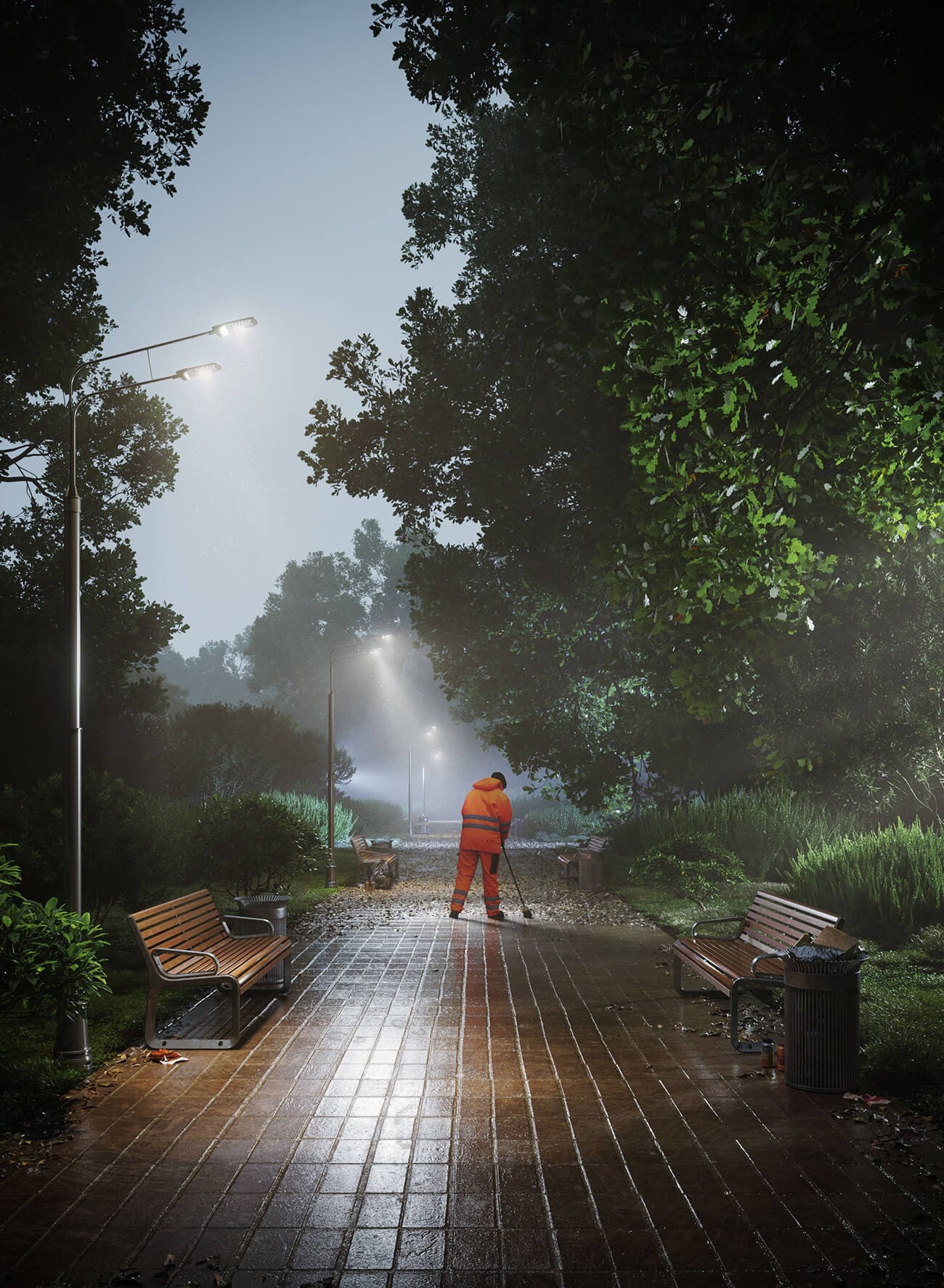 Empty Park Empty Park – architectural 3D visualization on CGAward