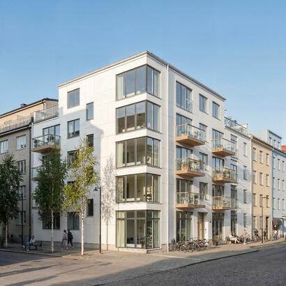 Vita Hörnet Residences – Scandinavian Residential Architecture in Stockholm architectural 3D visualization gallery on CGAward