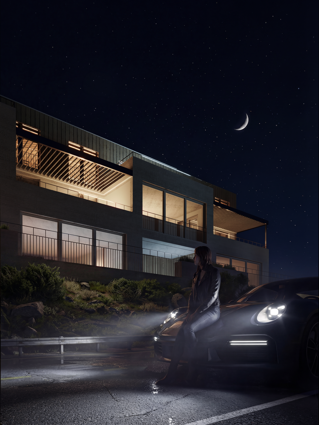 Architectural 3D visualization by Mahmoud Sarhan on CGAward