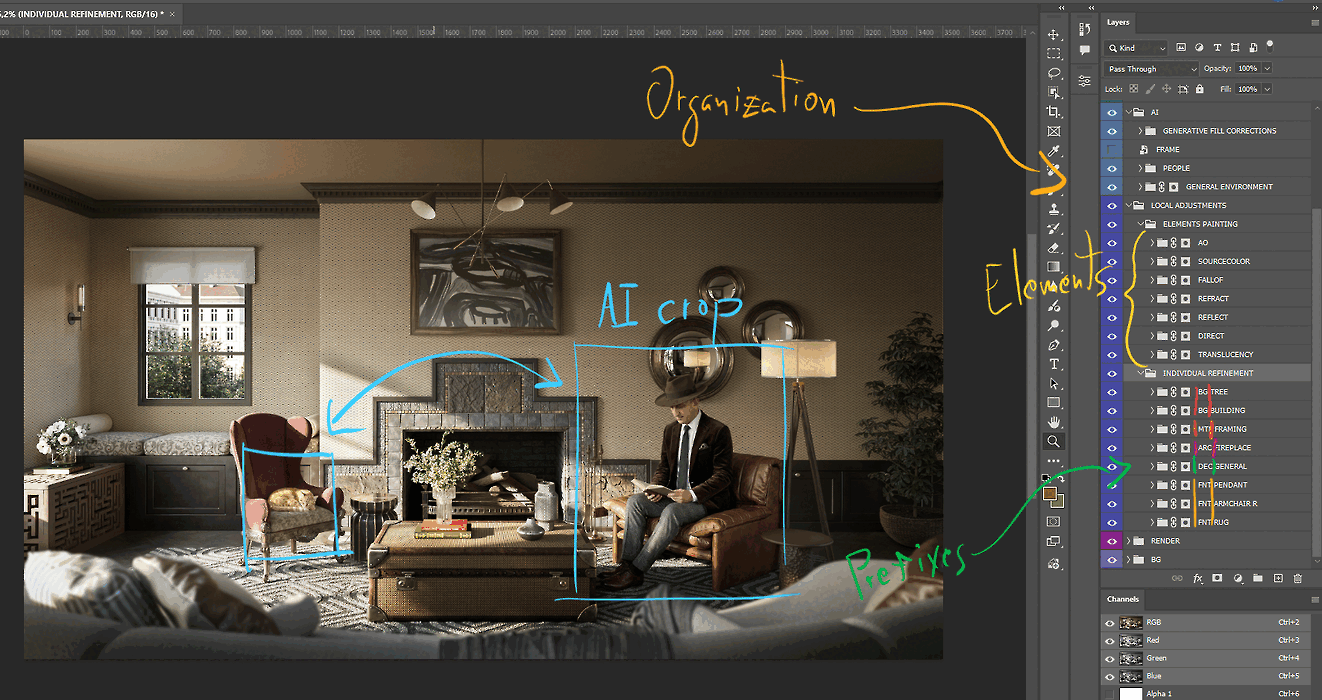 Architectural 3D visualization by Alexandre Castro on CGAward